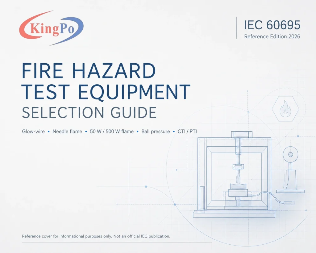 IEC 60695 test equipment for fire hazard and flammability testing