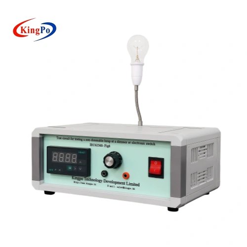 Side view of IEC 62560-1 Figure 8 Test Circuit highlighting its compact industrial design