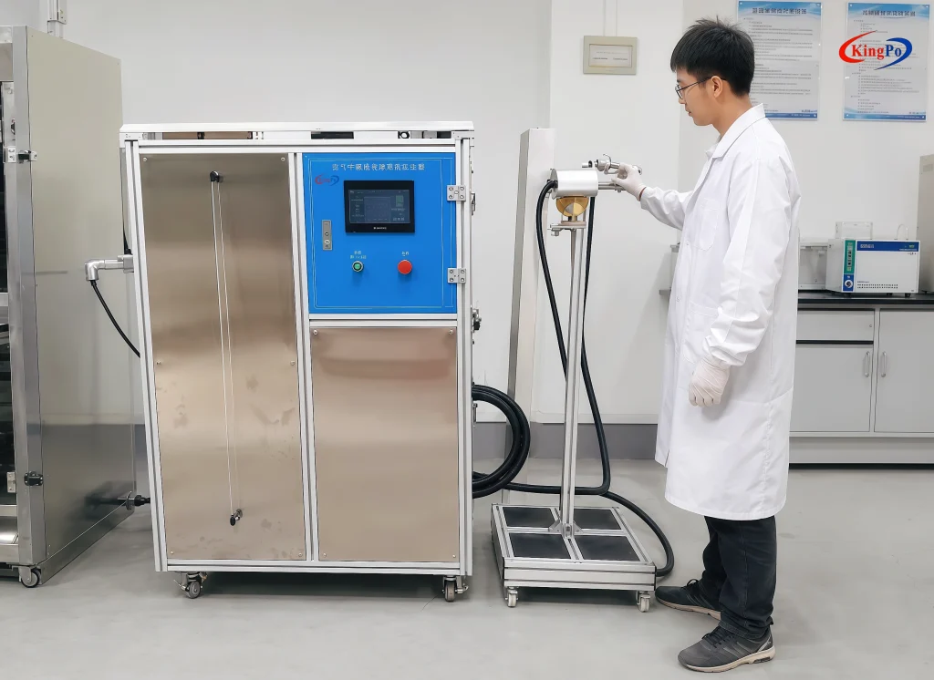 Laboratory operation of ISO 20653 IPX6K Water Jet Test Equipment for road vehicle component validation