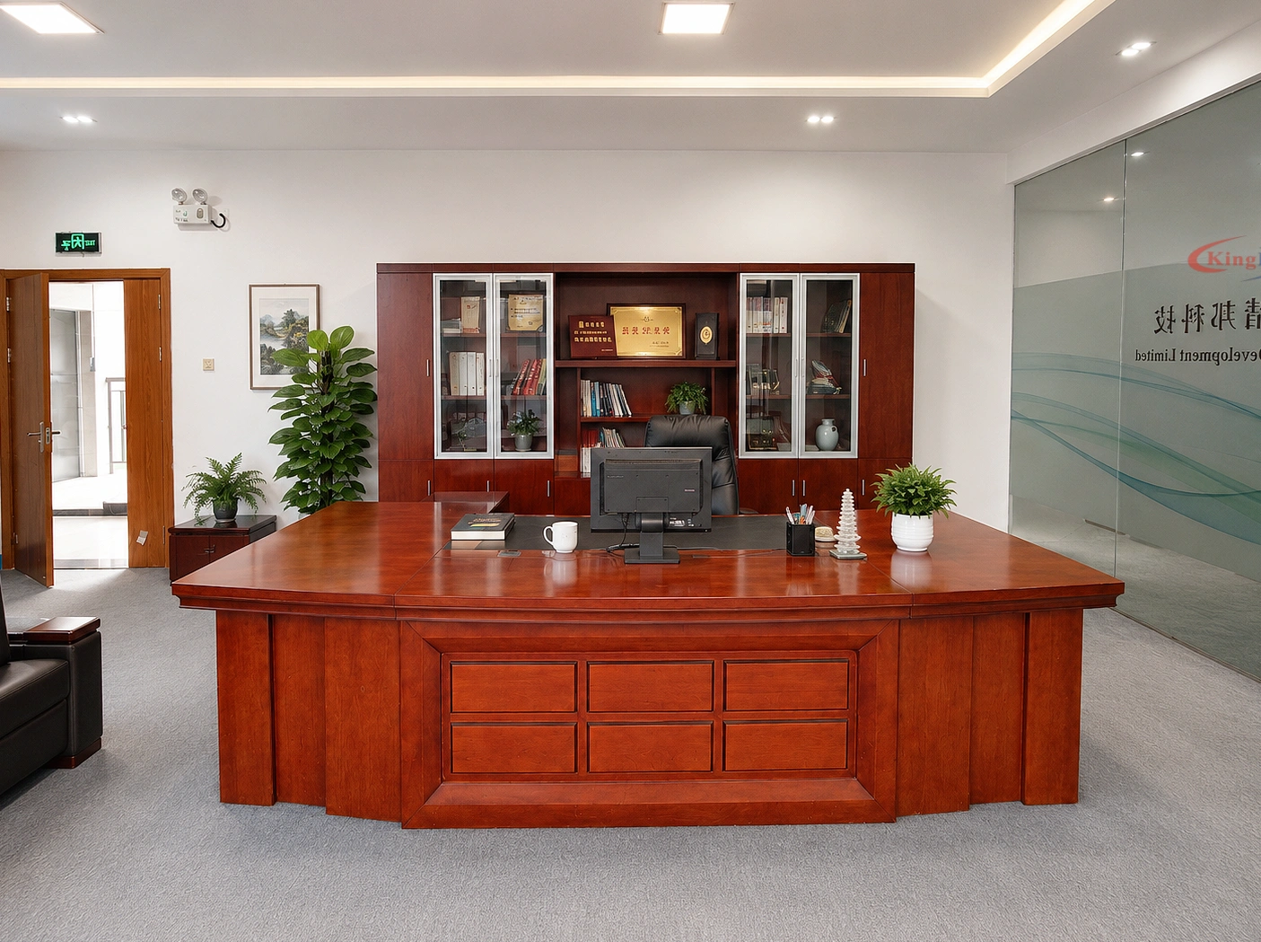 About us 25 KingPo executive office interior with modern professional design