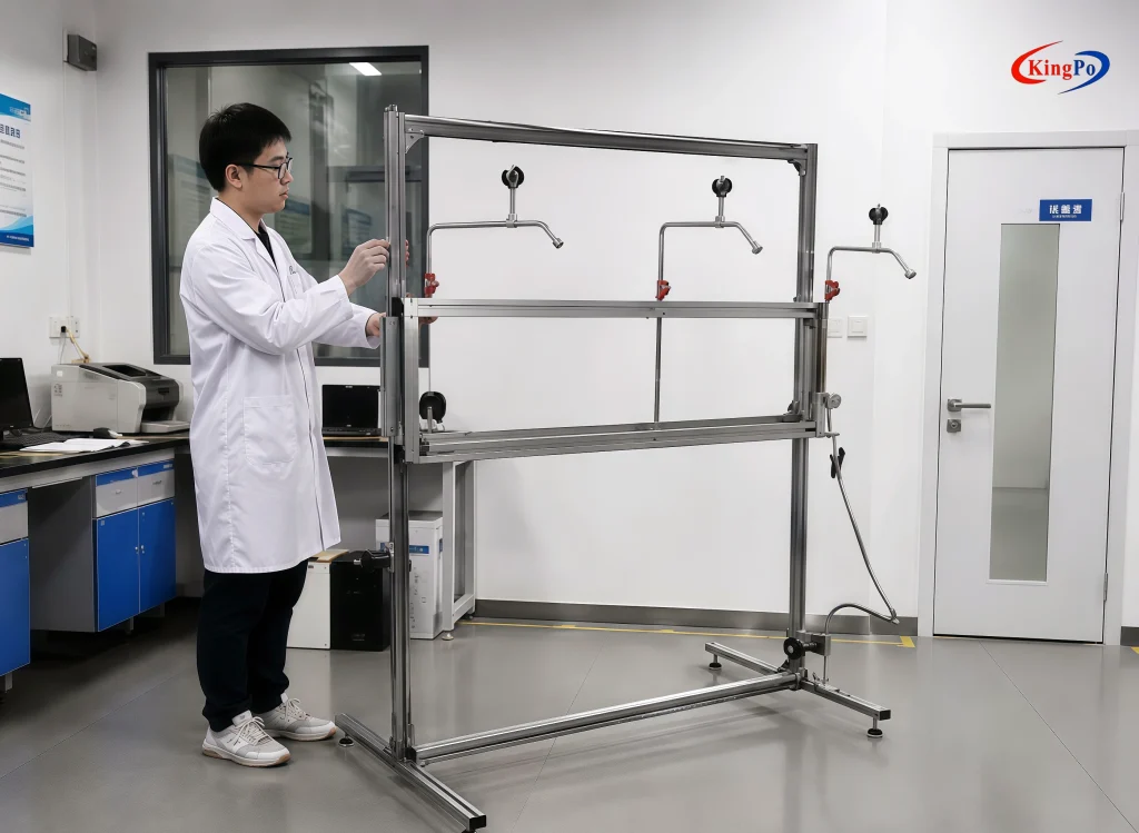 Laboratory use of UL 1598 Rain Test Apparatus for wet location luminaire testing