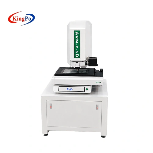 Slightly elevated view of a semi-automatic vision measuring machine with height=