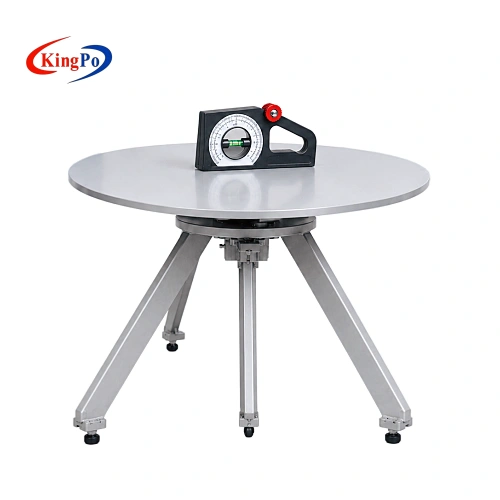 IEC 60335-1 stability test equipment shown from the left side in an electrical appliance testing laboratory
