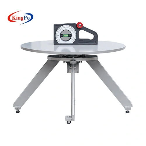 Front view of IEC 60335-1 Clause 20.1 stability test equipment in a laboratory