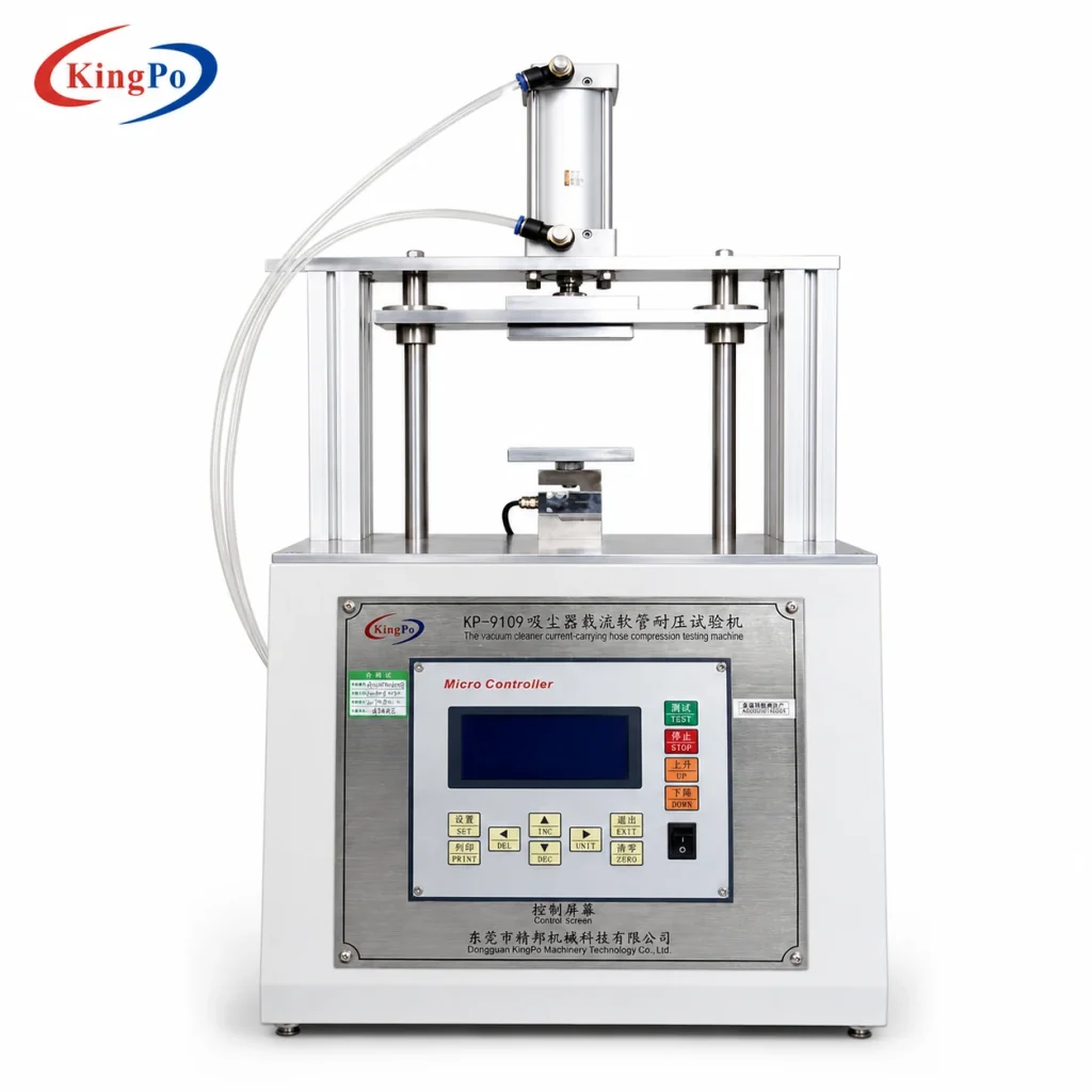 IEC 60335-2-2 current-carrying hose crushing tester for vacuum cleaner hose resistance to crushing test