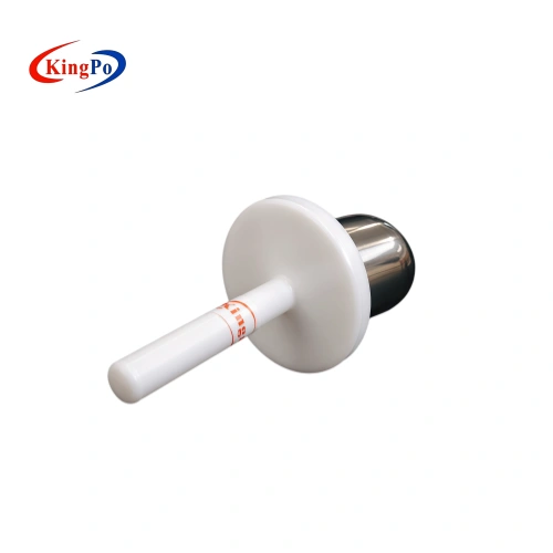IEC 60335-2-30 75mm Test Probe showing the baffle plate and handle for protective performance testing of appliance shells and guards.