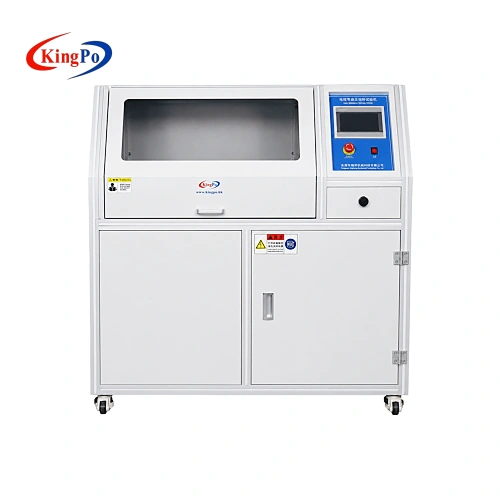 IEC 60335 battery enclosure pressure tester with enclosed test chamber and touch-screen control panel