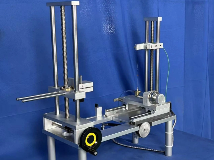 KingPo KP-FT03-1 Needle Flame Tester Project for DEKRA Testing and Certification S.r.l. in Italy 2 Mechanical specimen positioning fixture and adjustable burner assembly of the KP-FT03-1 needle flame tester.