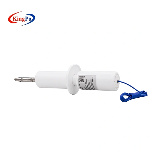 IP2X test probe with external contact indication connection for laboratory testing