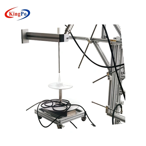 ISO 20653 and IEC 60529 IPX9K impact force measurement unit during spray force test setup