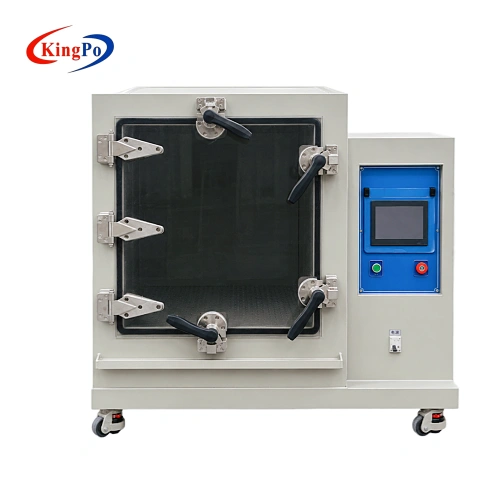Front view of the 517 L sulfur dioxide test chamber for humid corrosion testing