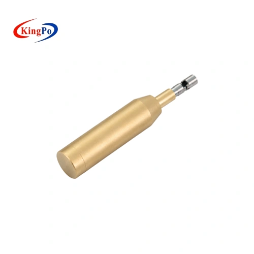 Opposite angle view of ISO 80369-7 Female Ring Gauge for male Luer connector inspection
