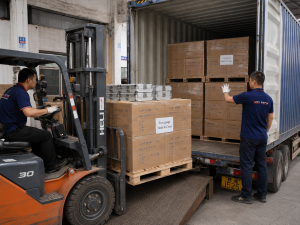 KingPo Supplies ISO 80369-7 Luer Reference Gauges to AngioSystems LLC in Russia 3 Luer gauges products packed in cartons and loaded from the factory warehouse for customer shipment.
