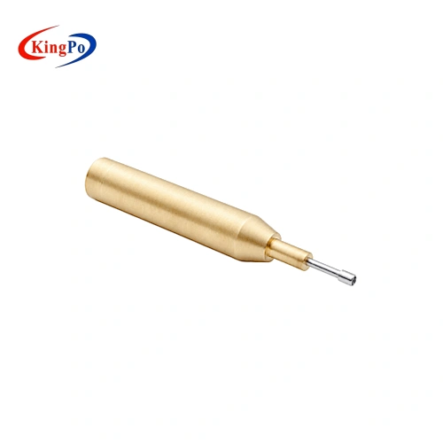 Opposite angle view of ISO 80369-7 Male Plug Gauge for female Luer connector inspection