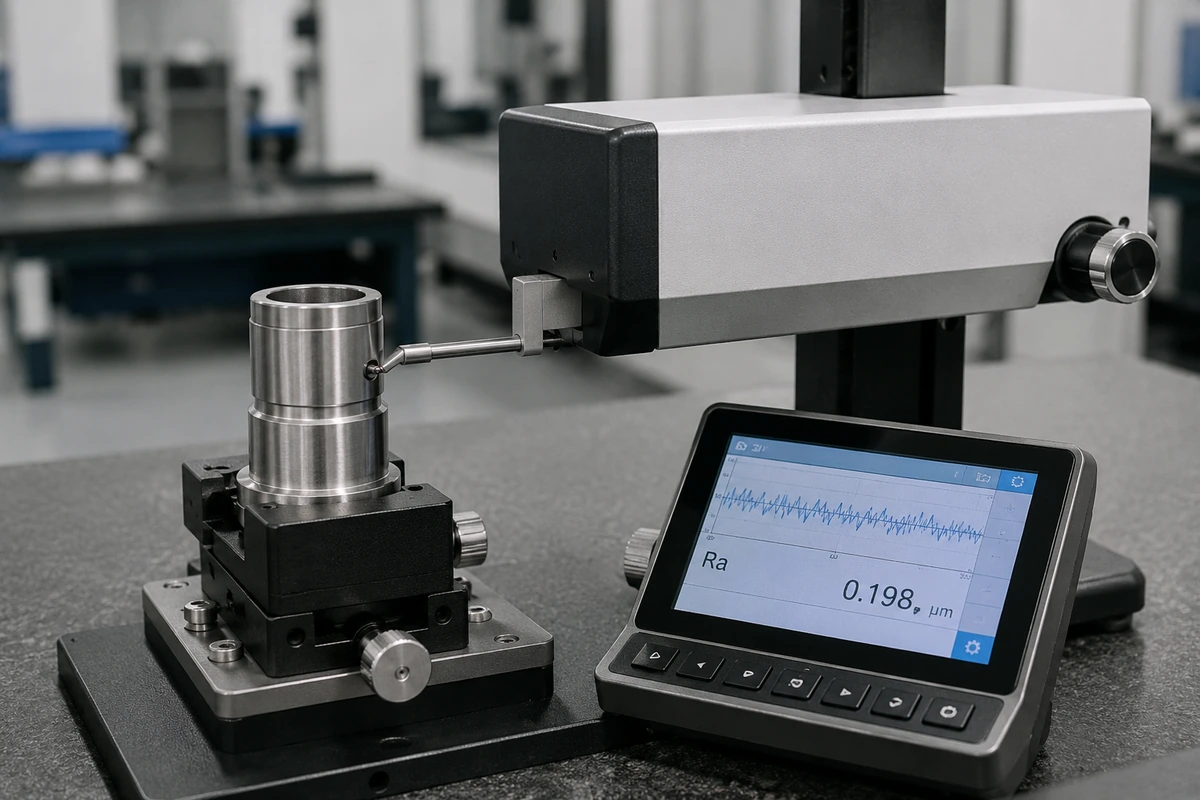 Surface roughness testing for ISO 80369 Luer gauges and reference connectors