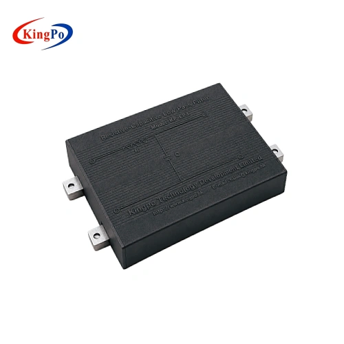 RC low pass filter terminal detail for IEC 60335-1 measurement setup