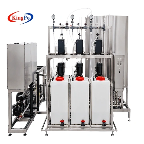 Front view of the SASO 1858 electric water heater test laboratory for performance and energy-related testing
