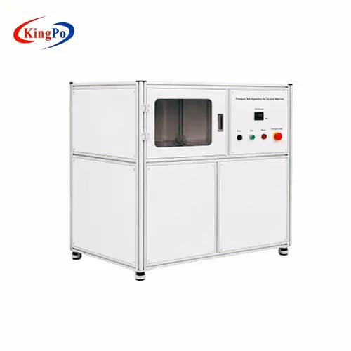 Front-left perspective of KingPo KP-Y3501 pressure test apparatus for tightly sintered ceramic material evaluation