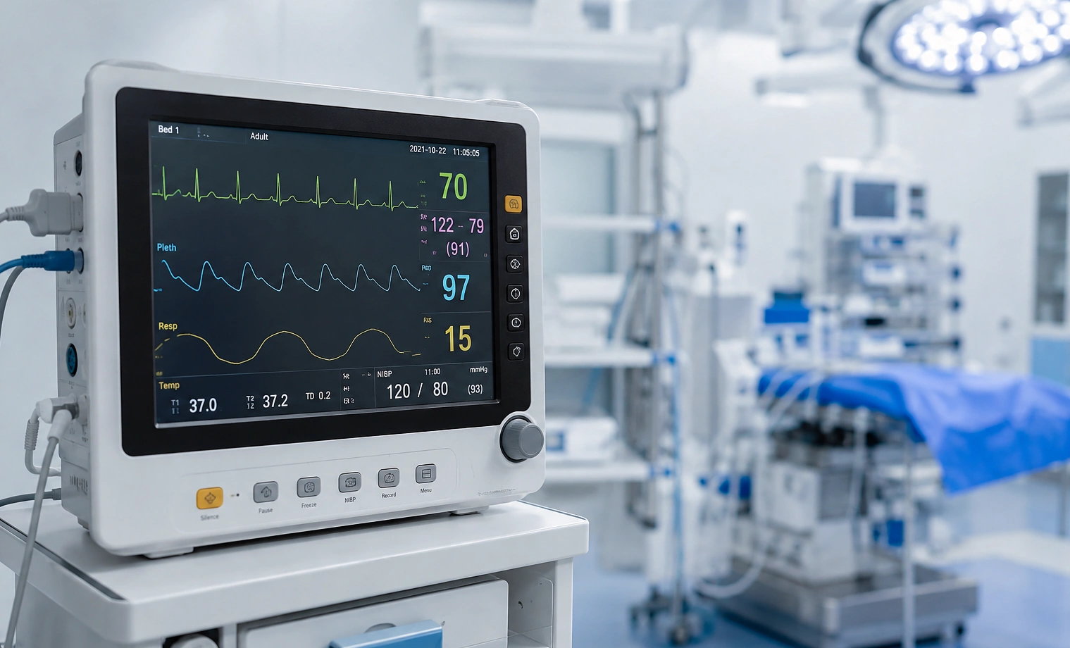 Medical electrical equipment in a clinical environment for IEC 60601-1 safety evaluation