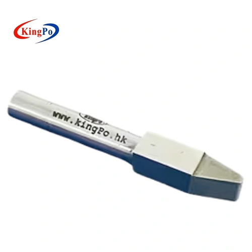 KINGPO IEC 61010-2-012 scratching tool with hard-soldered K10 carbide tip in angled view