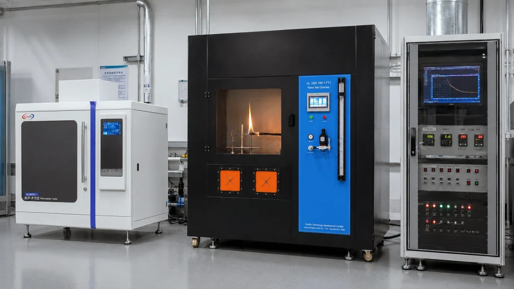 UL 1581 VW-1 FT1 flame test chamber for cable fire testing laboratory