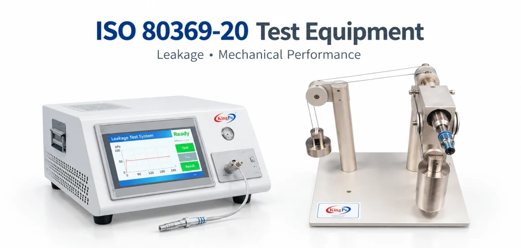ISO 594 vs ISO 80369-7: Which Luer Gauges, Reference Connectors and Test Equipment Do You Need? 5 ISO 80369-20 liquid leakage and mechanical performance test equipment for small bore connectors