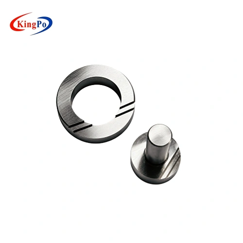 KINGPO 32 mm conical connector plug and ring gauges with reference steps for inspecting socket and cone connector engagement geometry