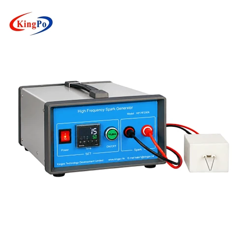 3 mm spark generator with ≥0.5 J spark energy and external electrode fixture