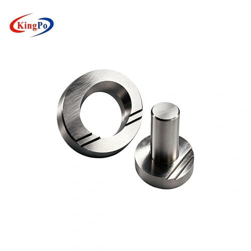 ISO 10651-4 Figure 1 plug and ring reference gauges featuring precision machined surfaces and stepped dimensional reference features