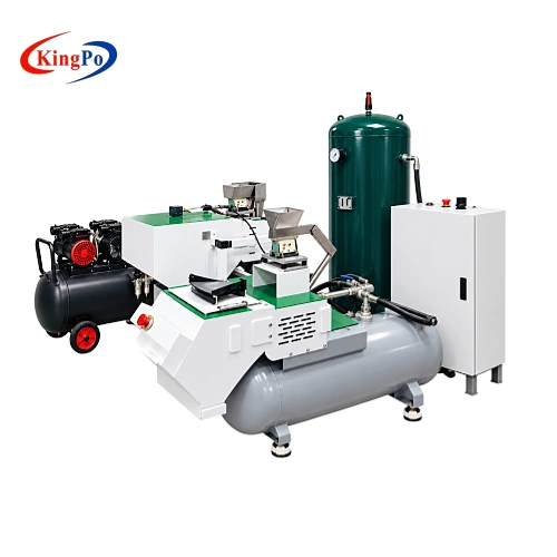 ISO 20567-1 Stone Chip Tester showing the media feeding mechanism and specimen testing assembly
